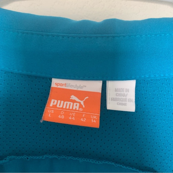 Puma Dry Sport Women's Golf Shirt, Multi-colored Short Sleeved Size Large - Picture 2 of 7